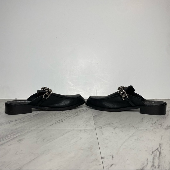 New! Free People Vida Black Leather Mule 10 - Picture 5 of 13